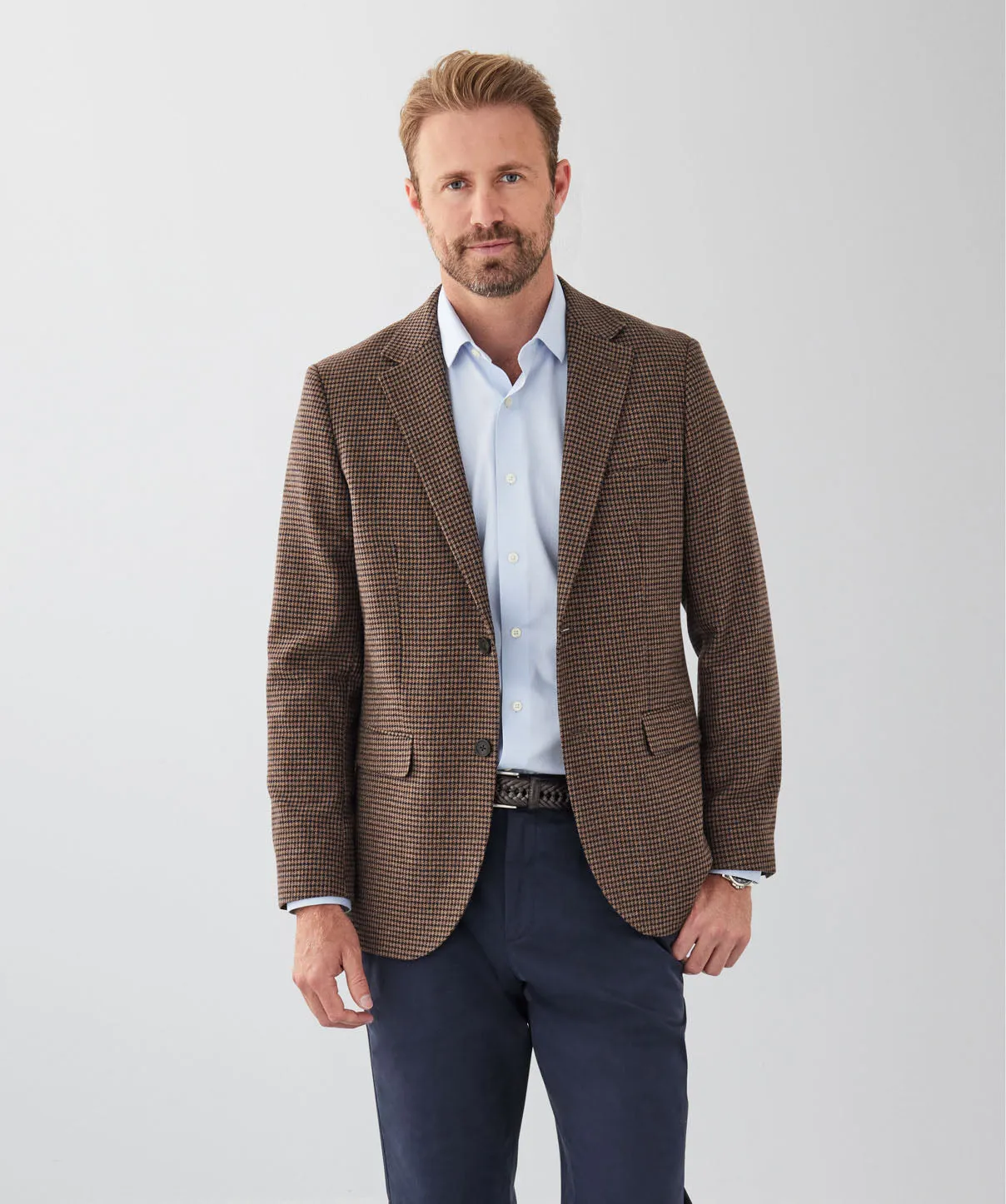 Houndstooth Sports Jacket - Chocolate sold by GAZMAN