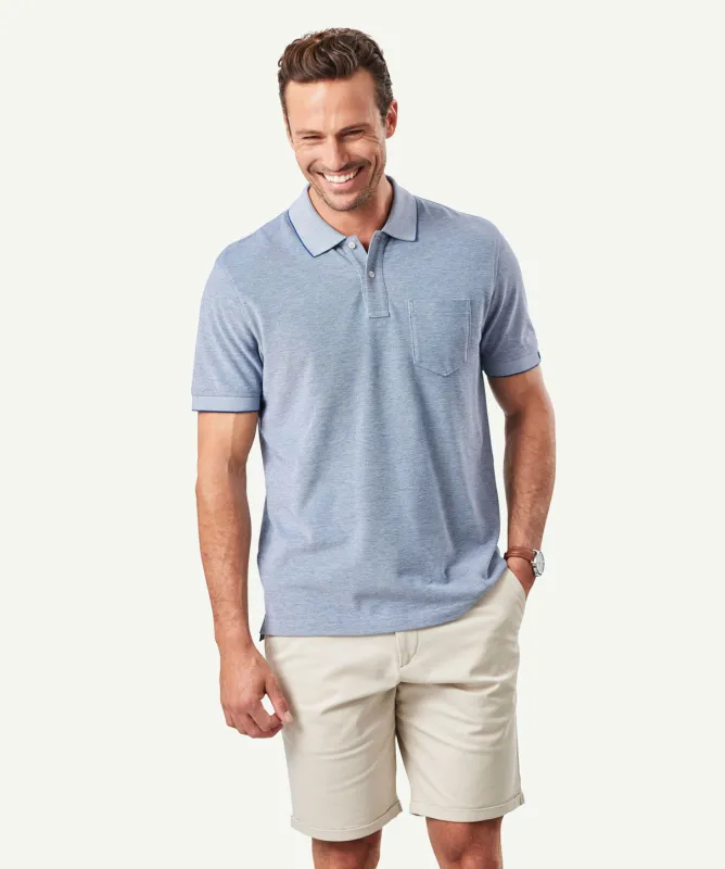 Oxford Pocket Polo Shirt - Navy sold by GAZMAN