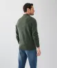 Wool Blend Raglan Half Button - Forest sold by GAZMAN