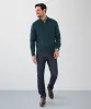 Wool Blend Cable Half Zip Knit - Emerald sold by GAZMAN