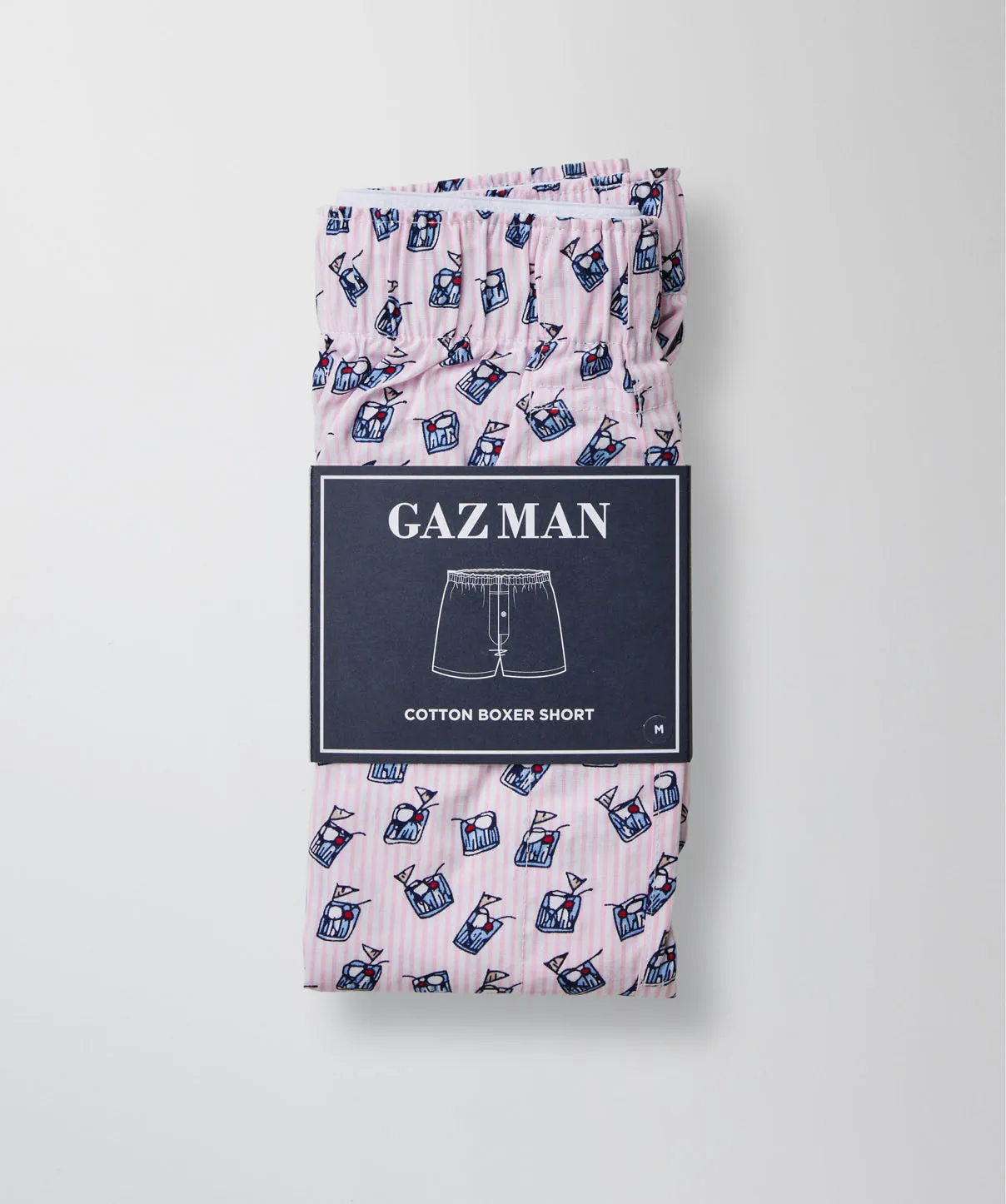 Cocktail Print Boxers - Pink sold by GAZMAN