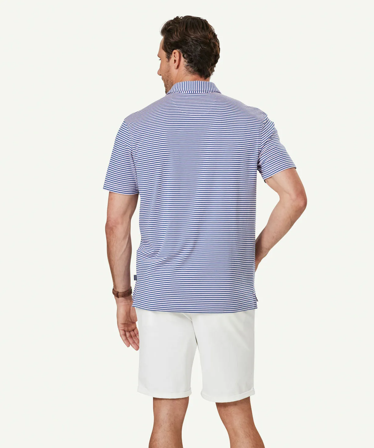 Comfort Stripe Polo - Pale Pink sold by GAZMAN product image thumbnail 3