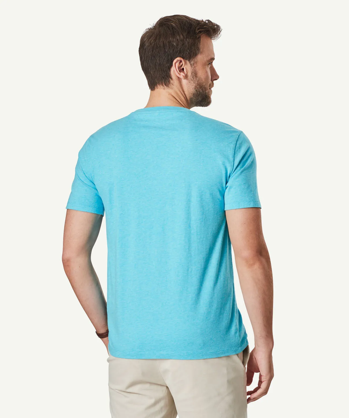 Basic Crew T-shirt - Cayman Blue sold by GAZMAN product image thumbnail 3