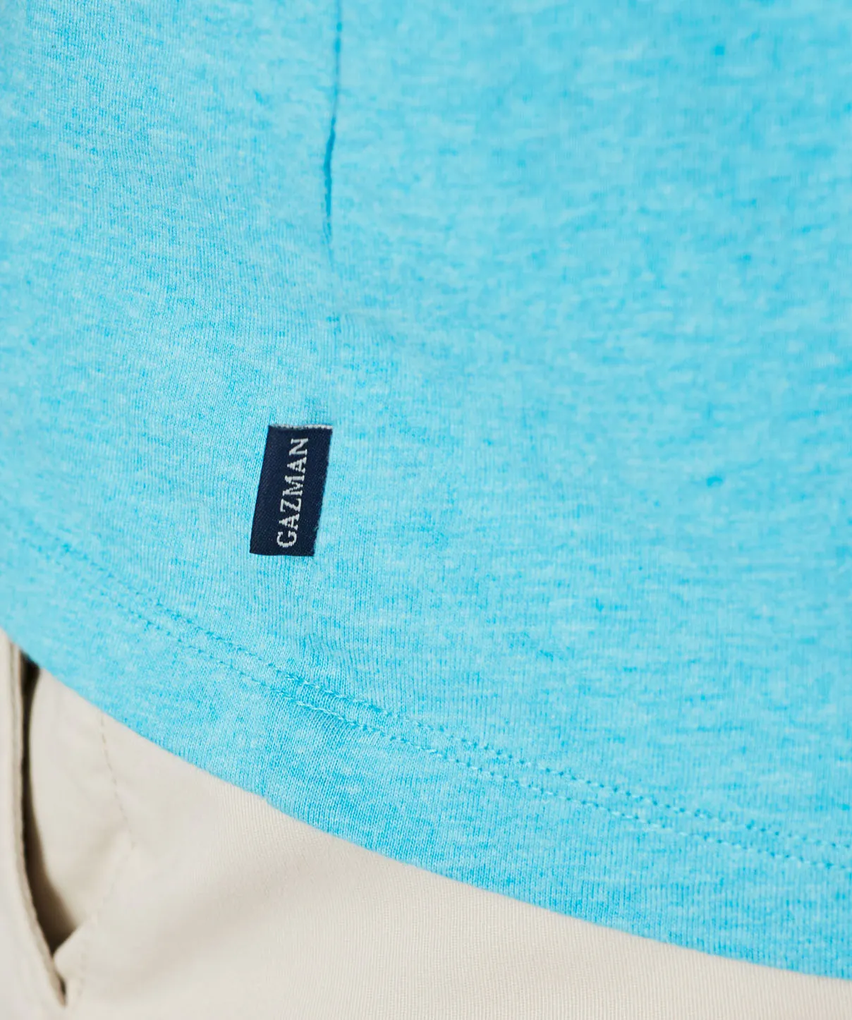 Basic Crew T-shirt - Cayman Blue sold by GAZMAN product image thumbnail 4