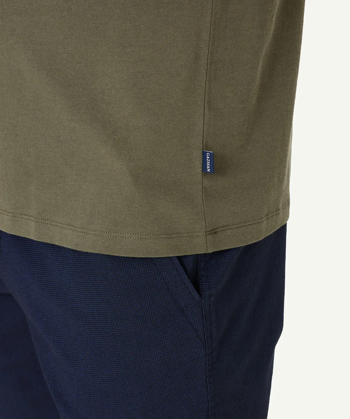 Basic Crew T-shirt - Khaki sold by GAZMAN product image thumbnail 3