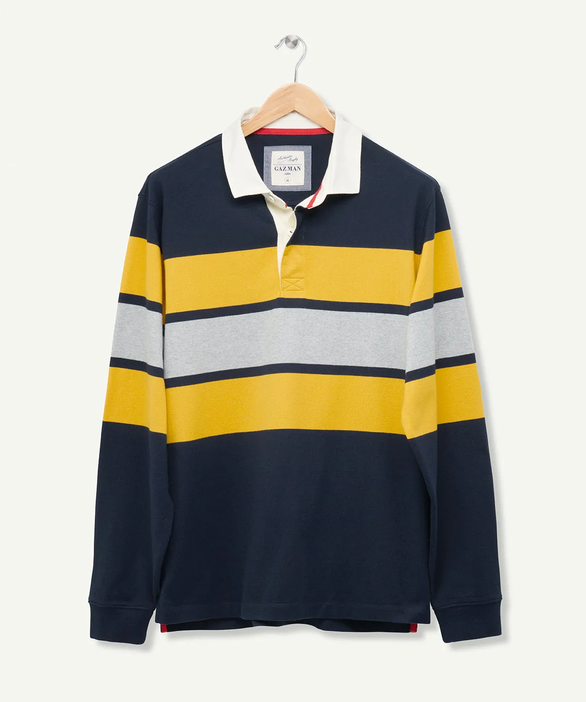 Statement Stripe Rugby Jumper - Navy sold by GAZMAN product image thumbnail 2