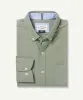 Tailored Casual Oxford Long Sleeve Shirt - Light Olive sold by GAZMAN