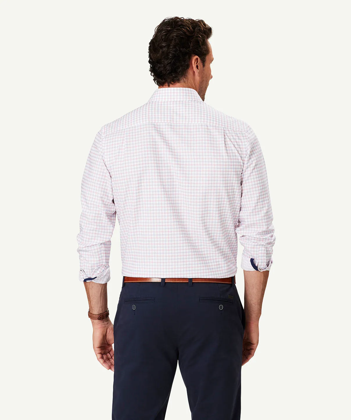 Non Iron Twill Check Long Sleeve Shirt - Red sold by GAZMAN product image thumbnail 3