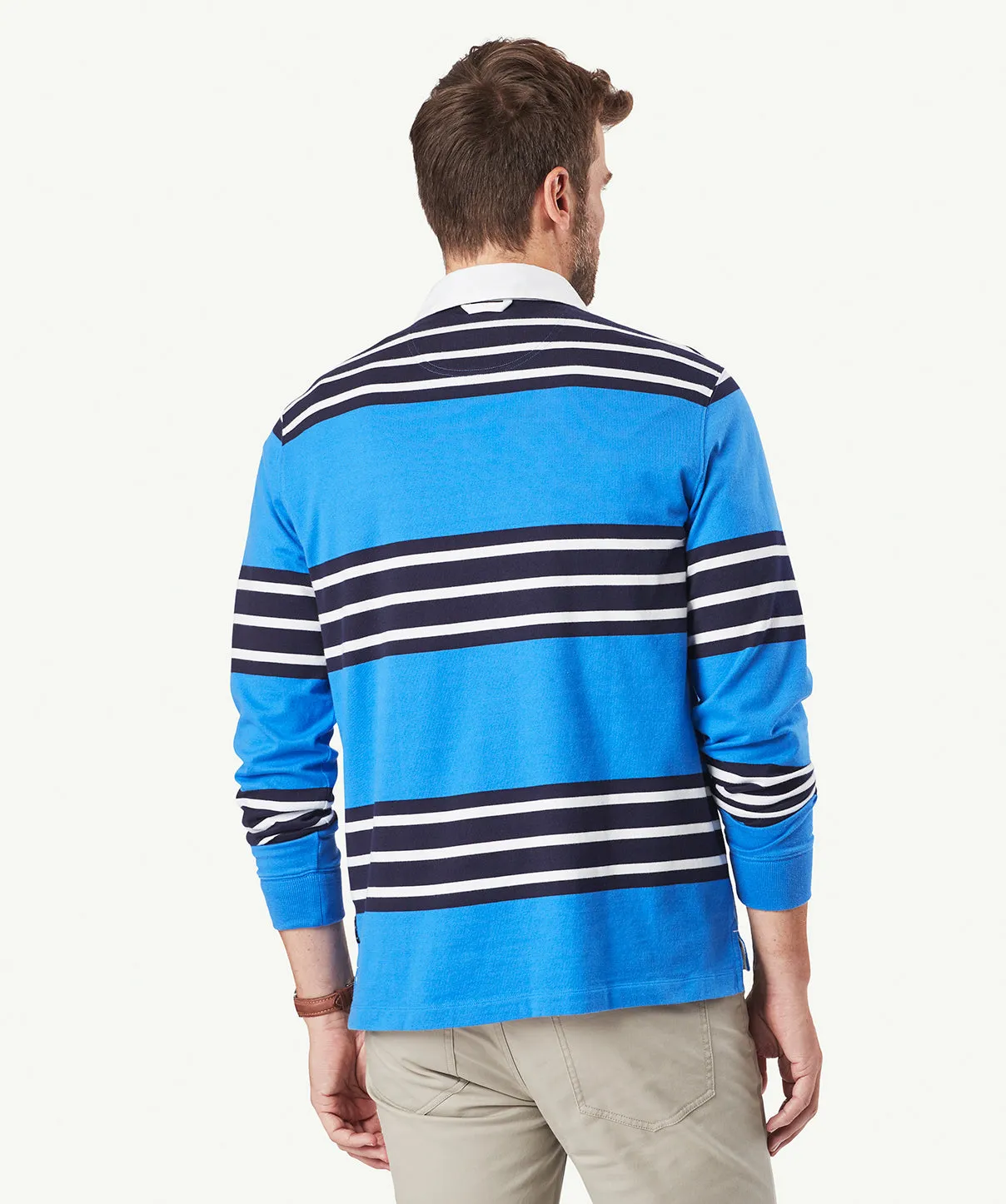 Block Stripe Rugby Jumper - Blue sold by GAZMAN product image thumbnail 3