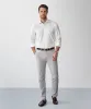 Non-Iron Dobby Long Sleeve Shirt - White sold by GAZMAN