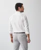 Non-Iron Dobby Long Sleeve Shirt - White sold by GAZMAN