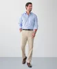 Non-Iron Dobby Long Sleeve Shirt - Sky Blue sold by GAZMAN