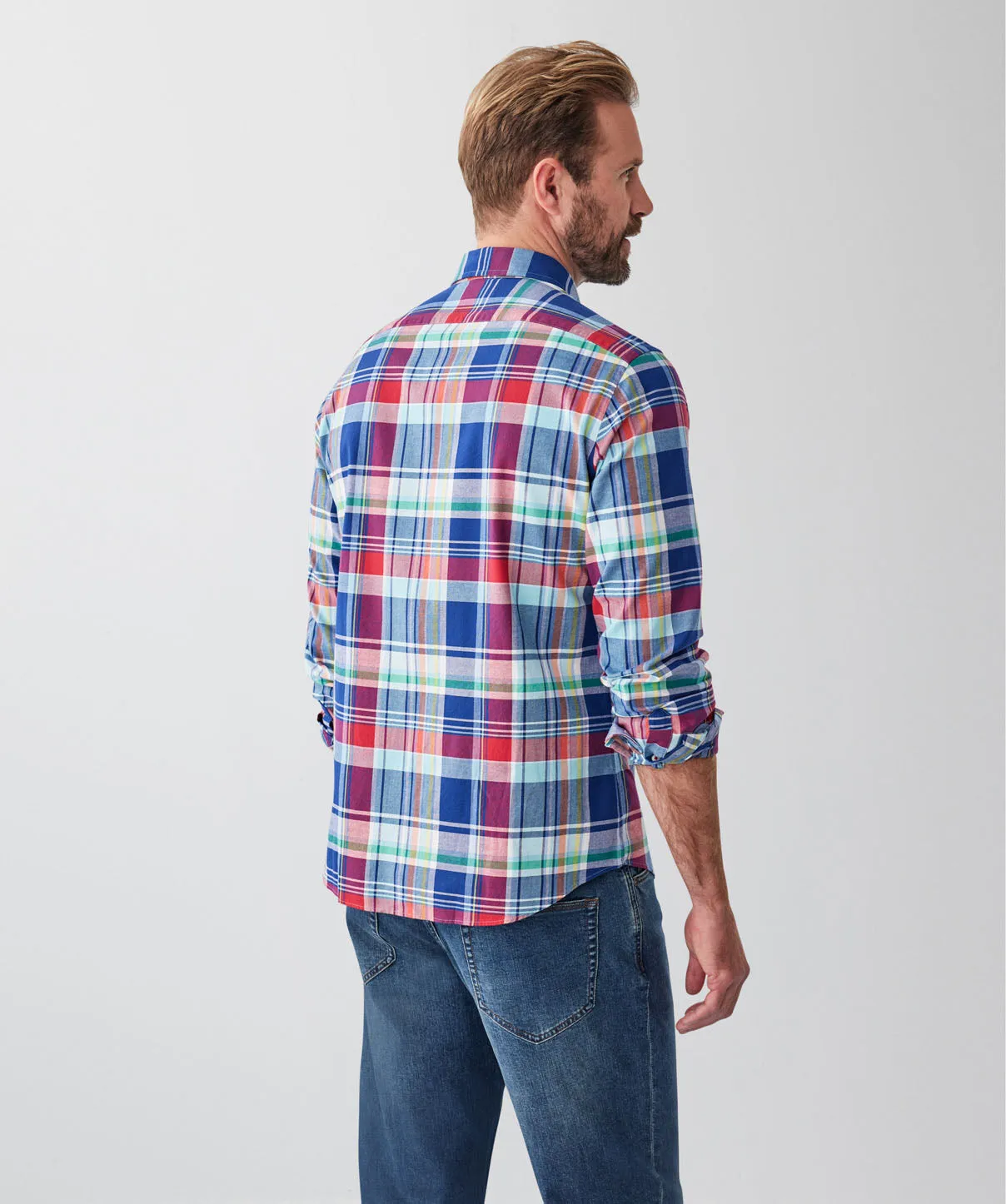 Tailored Fit Casual Multi Check Long Sleeve Shirt - Multi sold by GAZMAN product image thumbnail 2