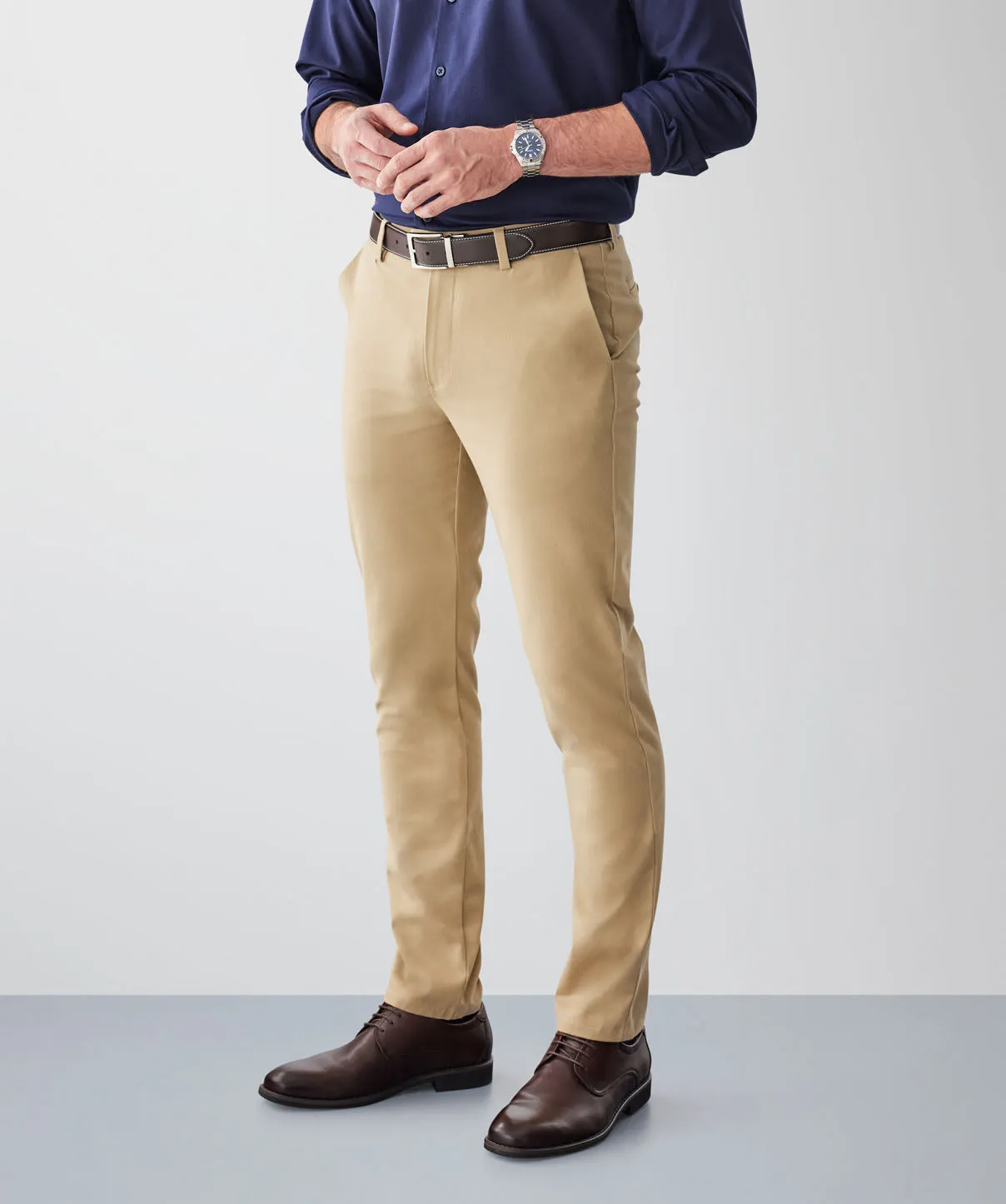 Non-Iron Modern Chino Pants - Desert sold by GAZMAN product image thumbnail 5