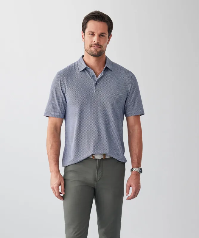 GAZFLEX Geo Polo - Navy sold by GAZMAN