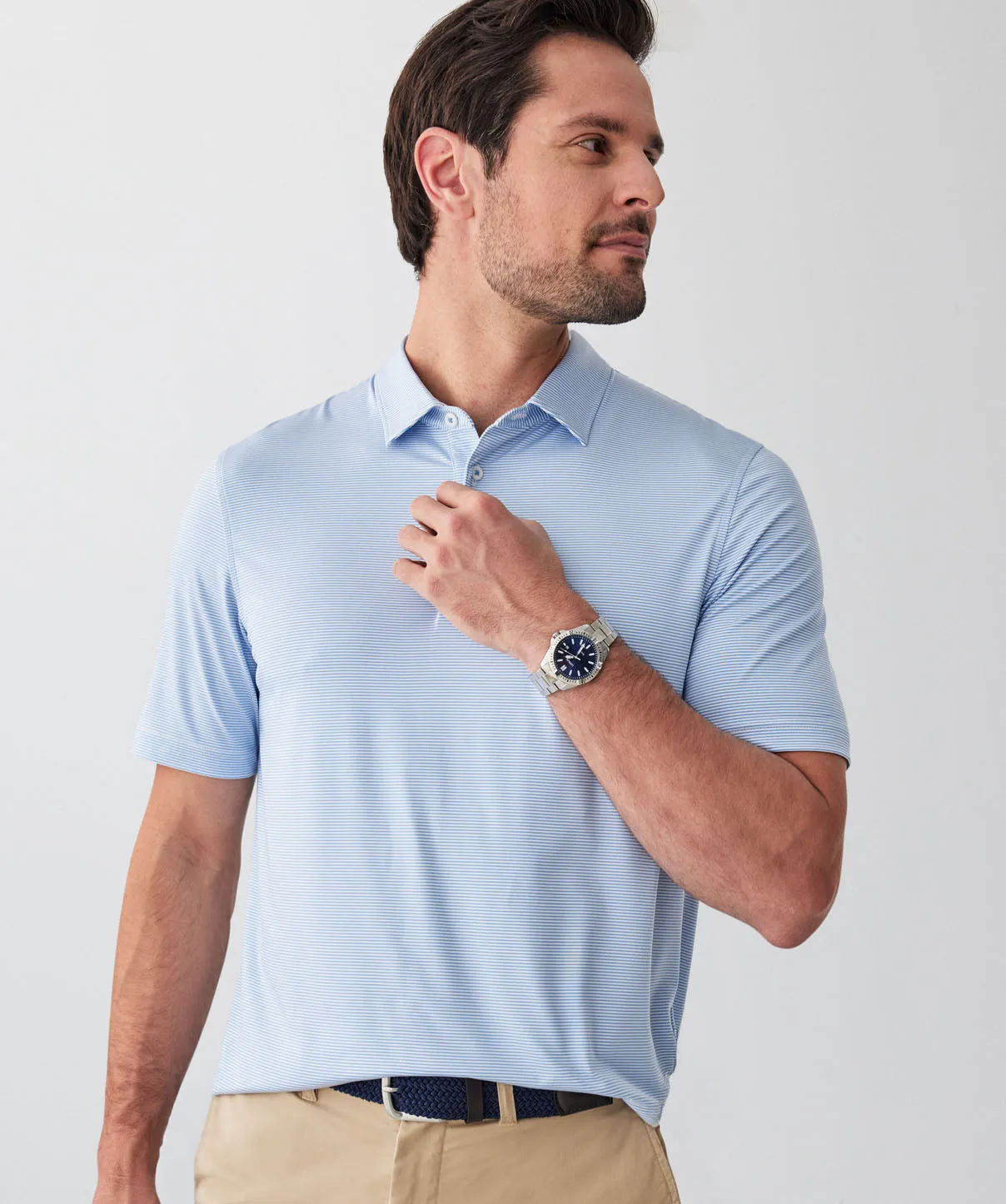 GAZFLEX Stripe Polo - Blue sold by GAZMAN product image thumbnail 3