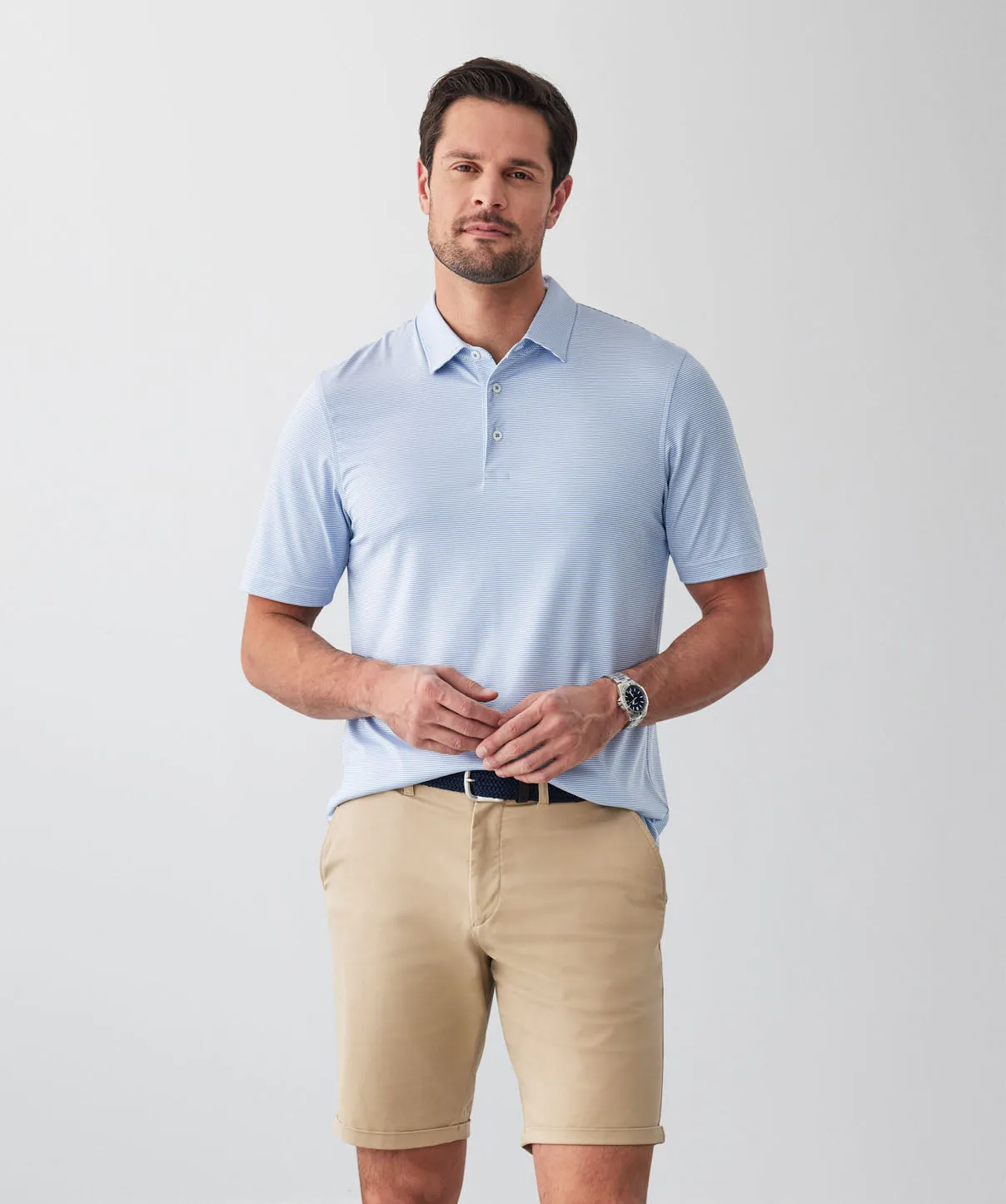 GAZFLEX Stripe Polo - Blue sold by GAZMAN