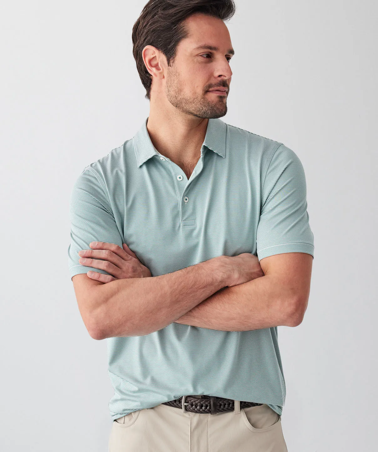 GAZFLEX Stripe Polo - Green sold by GAZMAN product image thumbnail 3