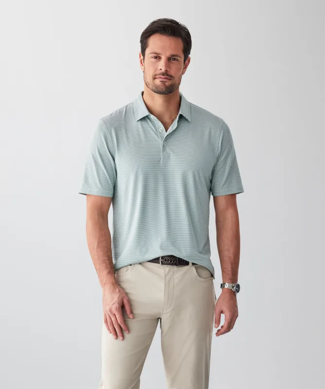 GAZFLEX Stripe Polo - Green sold by GAZMAN