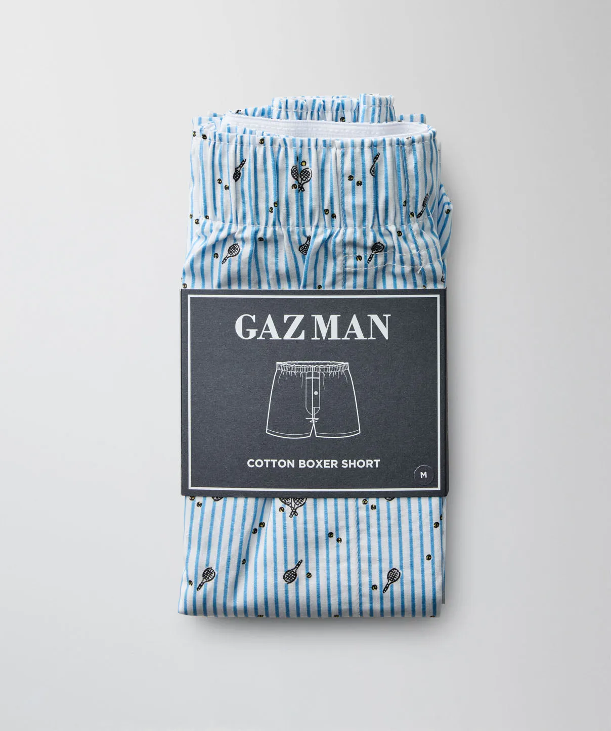 Game Set Match Print Boxers - Blue sold by GAZMAN