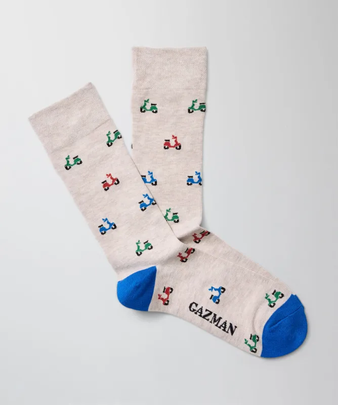 Non Tight Scooter Socks - Sand sold by GAZMAN