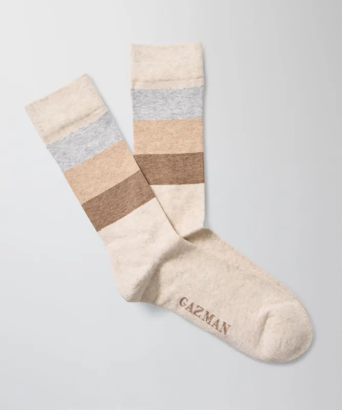 Non Tight Cushion Block Socks - Sand sold by GAZMAN