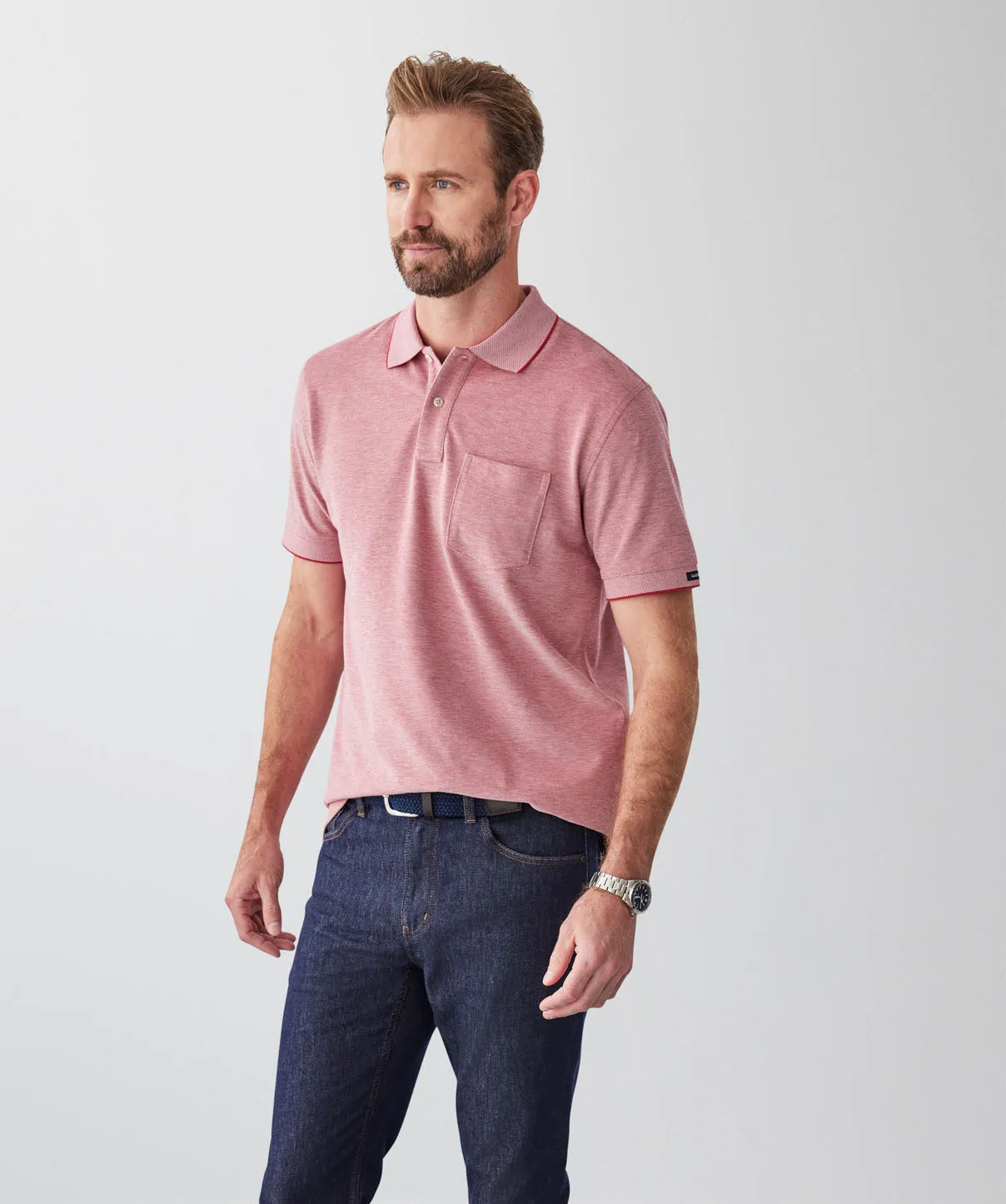 Oxford Pocket Polo - Red sold by GAZMAN product image thumbnail 5