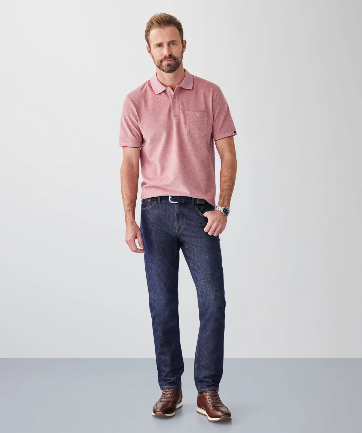 Oxford Pocket Polo - Red sold by GAZMAN product image thumbnail 4