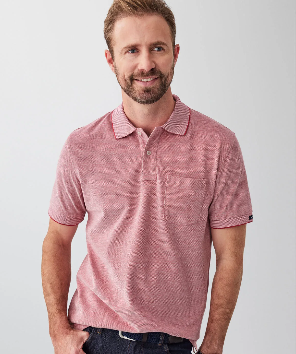 Oxford Pocket Polo - Red sold by GAZMAN product image thumbnail 3
