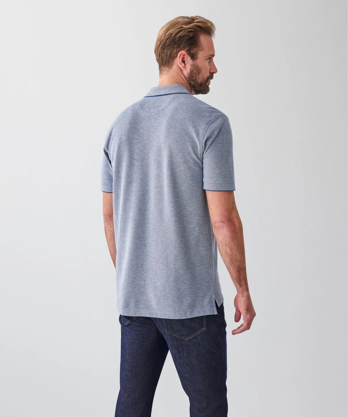 Oxford Pocket Polo - Navy sold by GAZMAN product image thumbnail 2