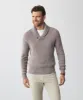 Shawl Neck Rib Knit - Taupe sold by GAZMAN
