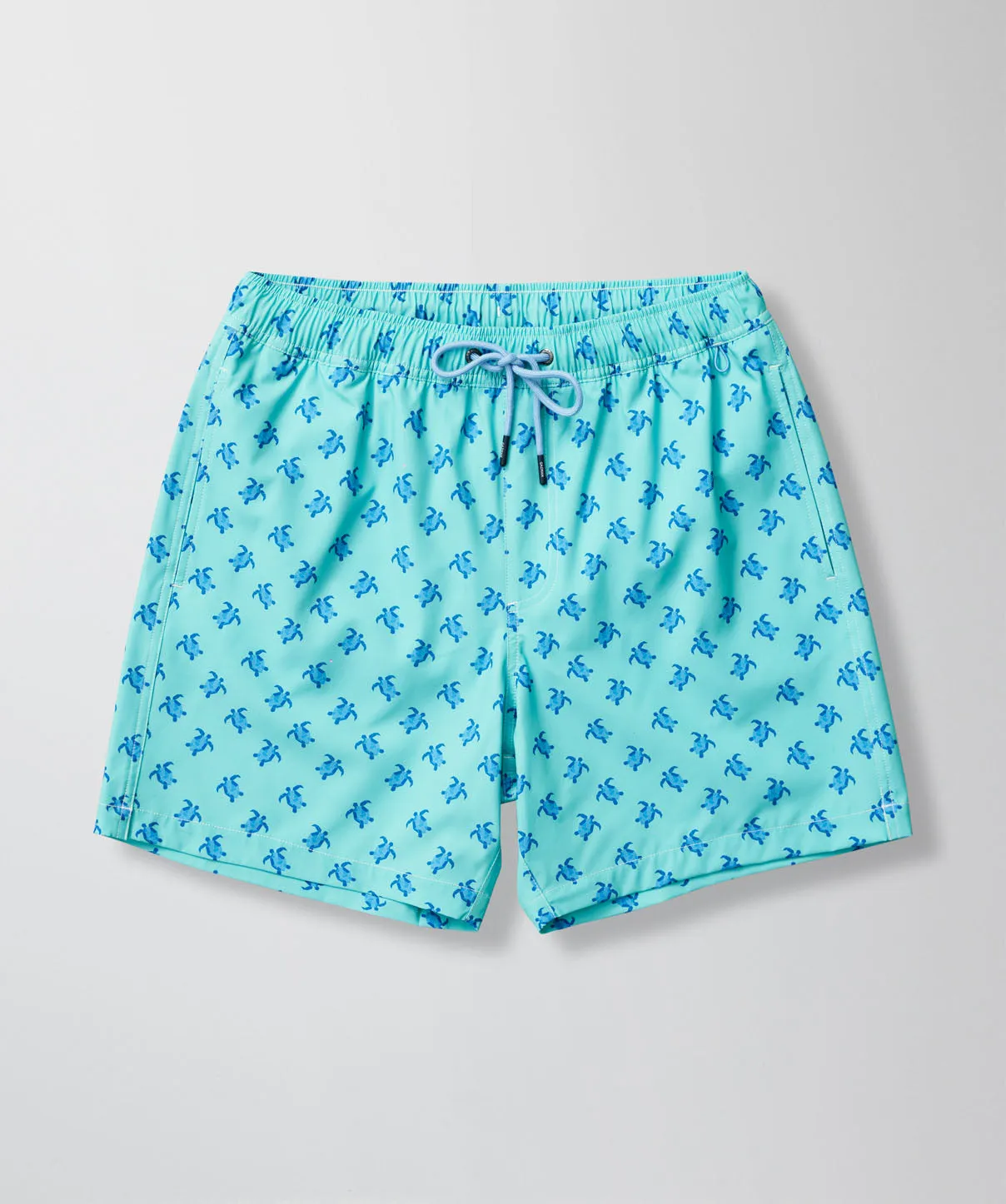 Geo Turtle Swim Shorts - Aqua sold by GAZMAN