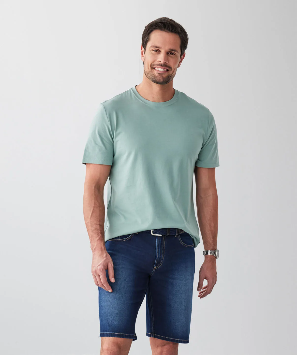 Basic Crew T-shirt - Sage sold by GAZMAN