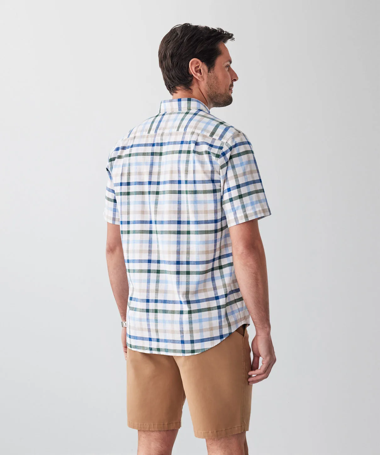 Casual Slub Check Short Sleeve Shirt - Multi sold by GAZMAN product image thumbnail 2