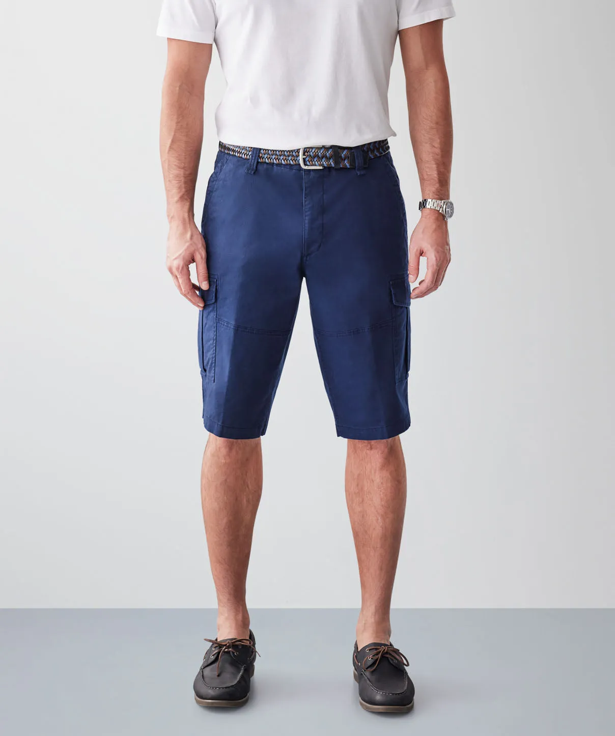 Long Cargo Shorts - Navy sold by GAZMAN
