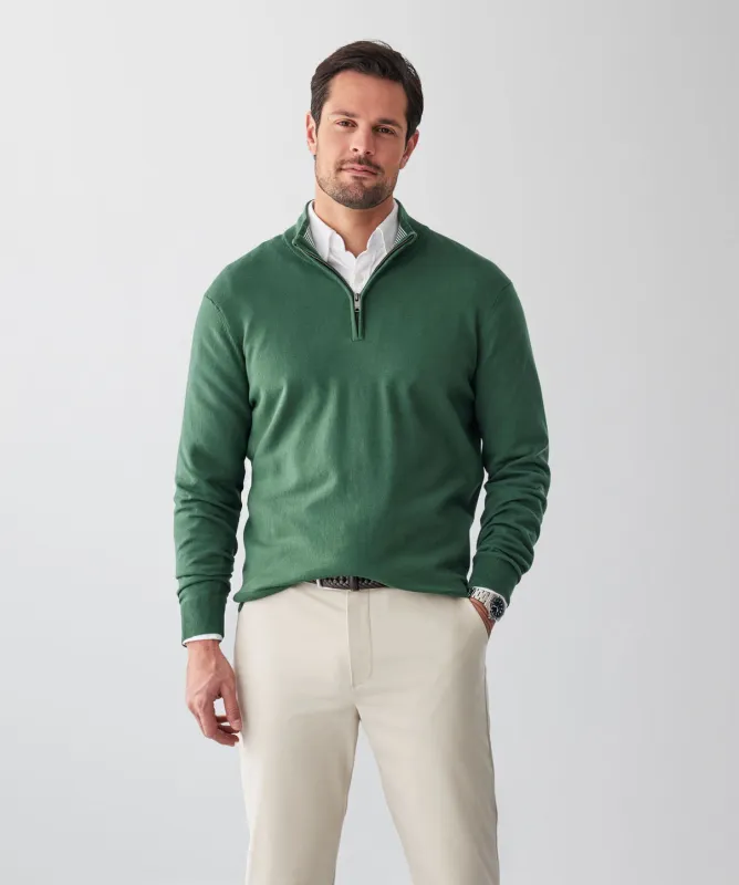 High Flex Half Zip Knit - Dark Green sold by GAZMAN