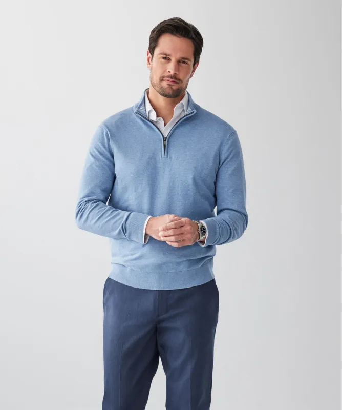 High Flex Half Zip Knit - Blue sold by GAZMAN
