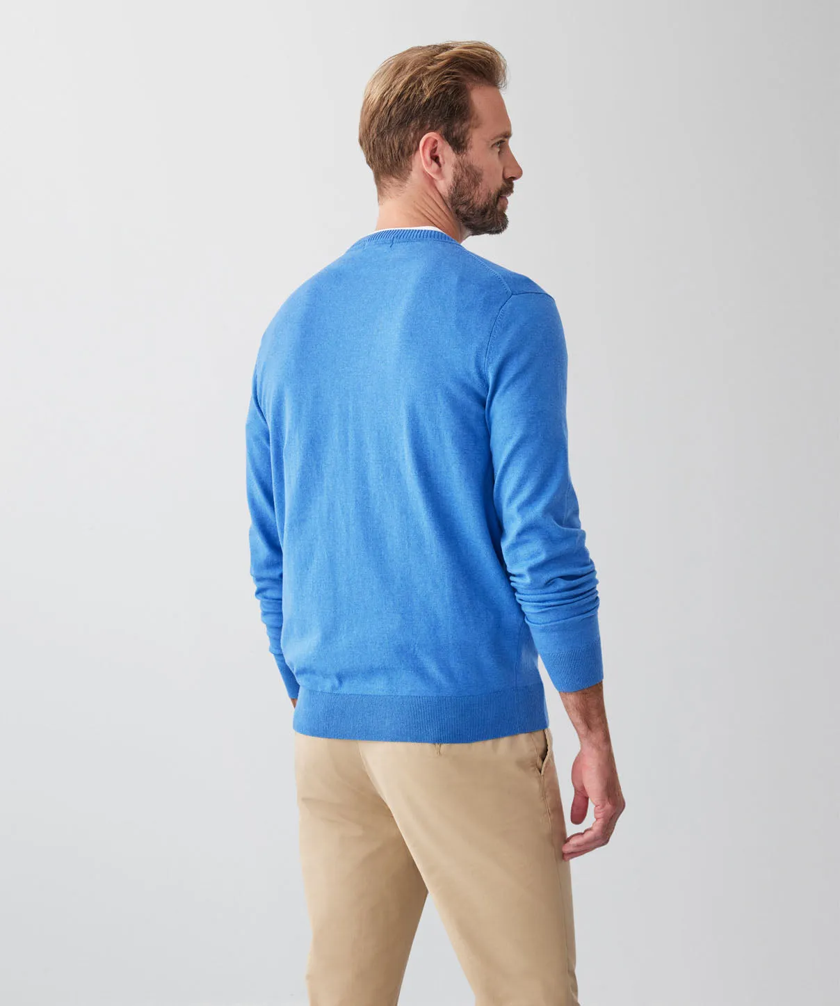 High Flex V-Neck Jumper - Bright Blue sold by GAZMAN product image thumbnail 2