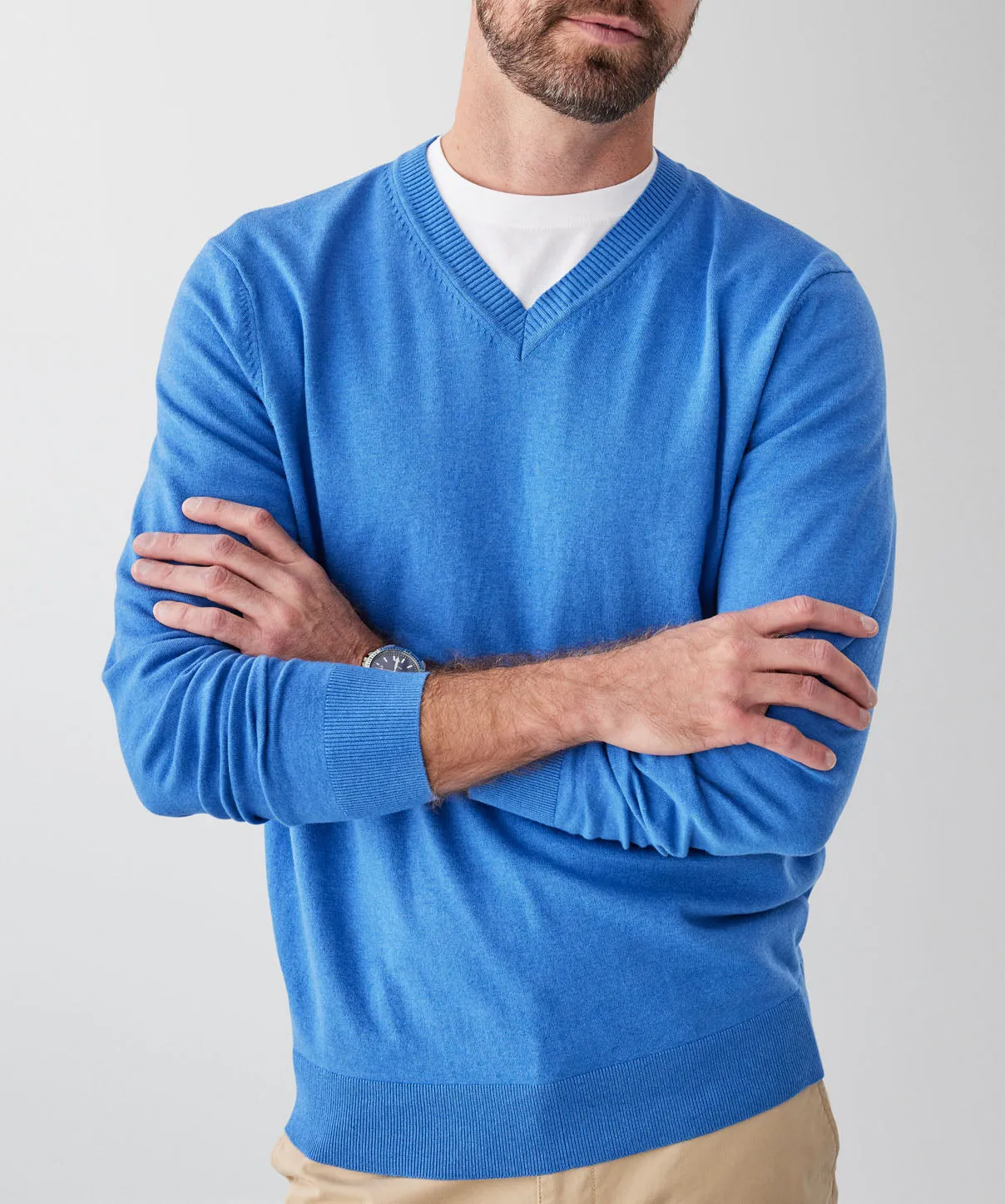 High Flex V-Neck Jumper - Bright Blue sold by GAZMAN product image thumbnail 3