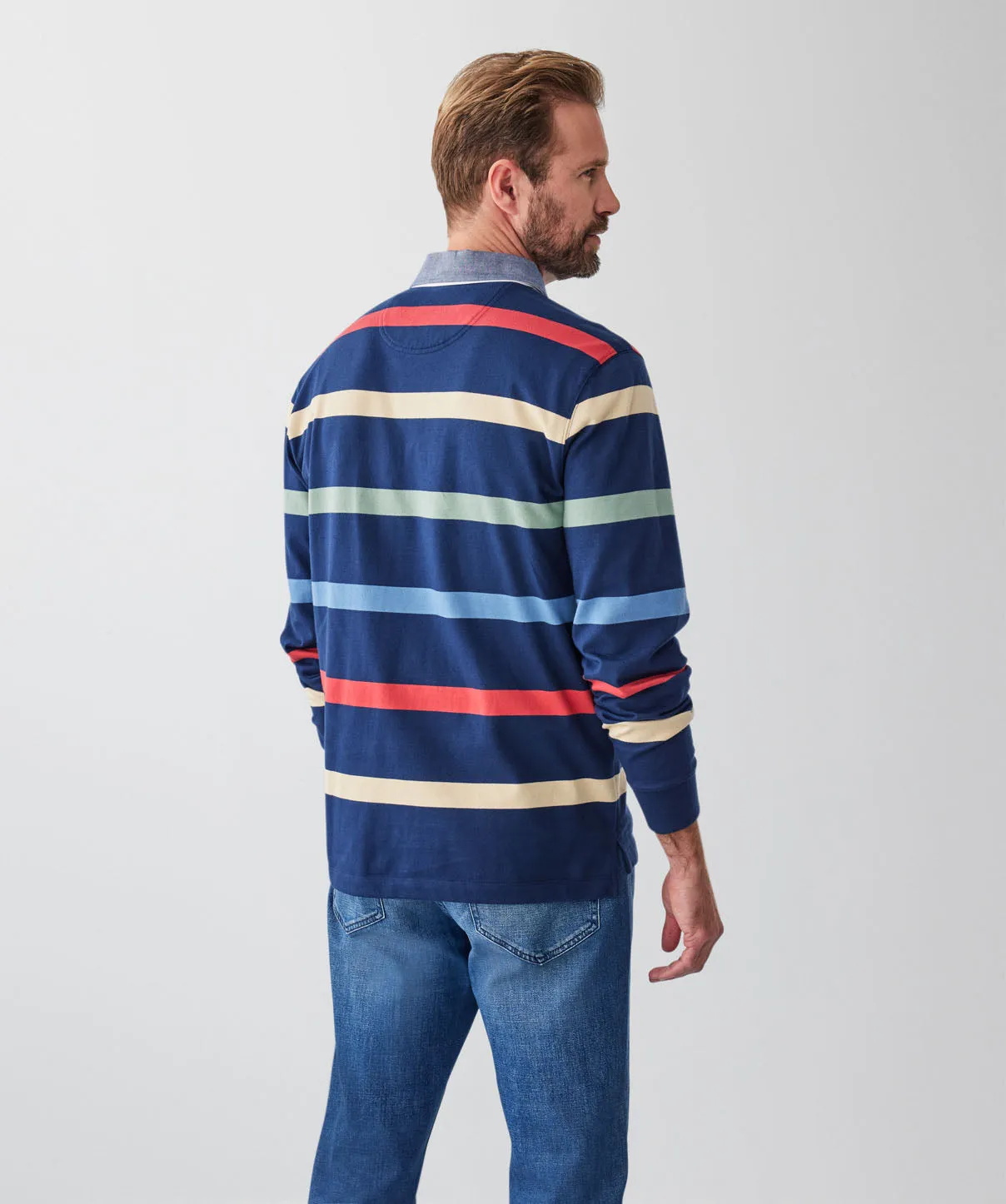 Multi Stripe Rugby Jumper - Multi Stripe sold by GAZMAN product image thumbnail 2