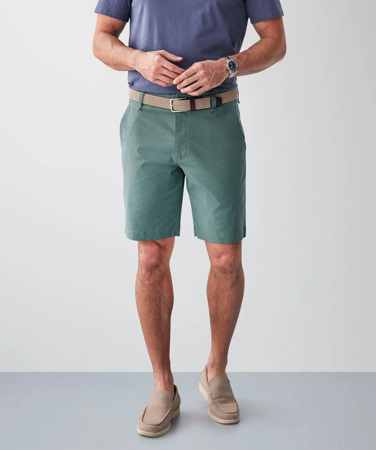 Active Houndstooth Short - Dark Green sold by GAZMAN