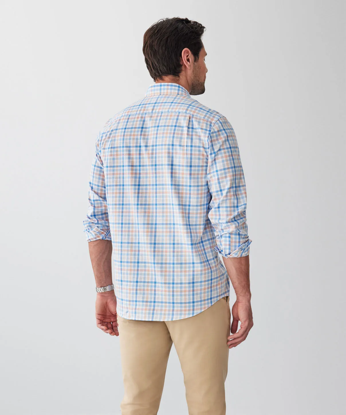 Easy Care Twill Multi Check Long Sleeve Shirt - Multi Check sold by GAZMAN product image thumbnail 2
