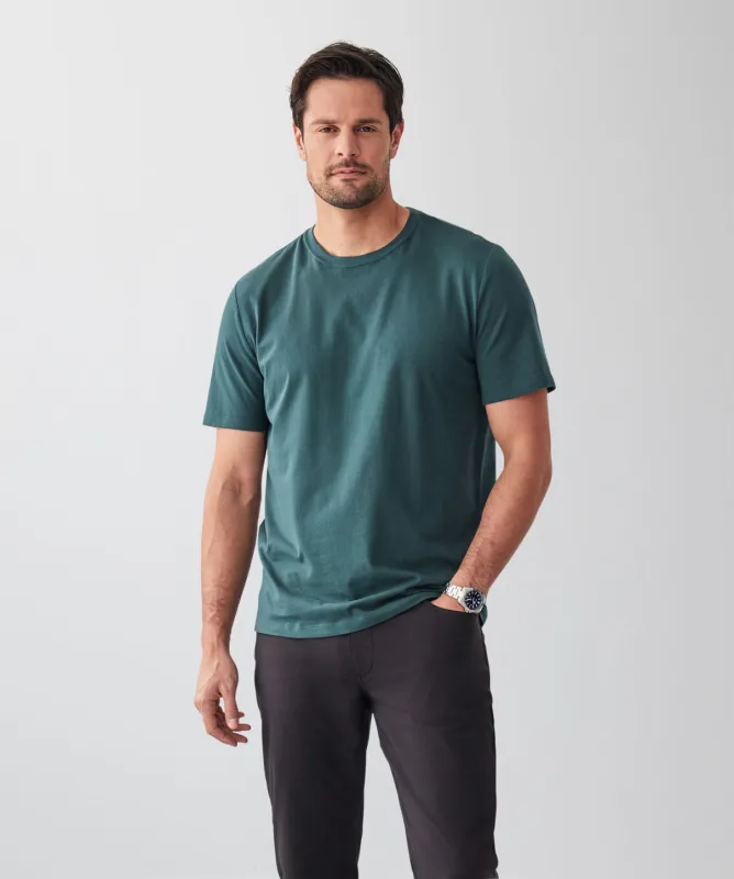 Basic Crew T-shirt - Dark Green sold by GAZMAN