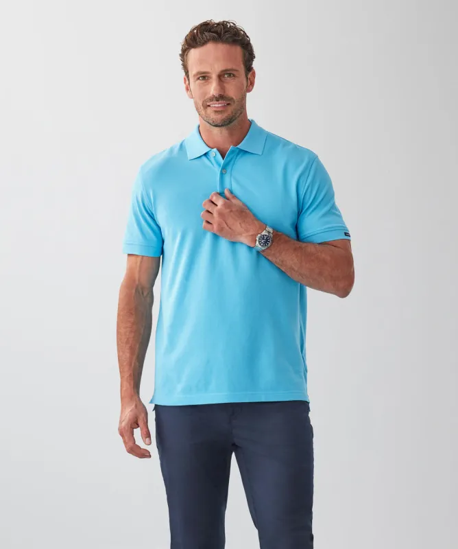 Classic Pique Polo - Lagoon sold by GAZMAN