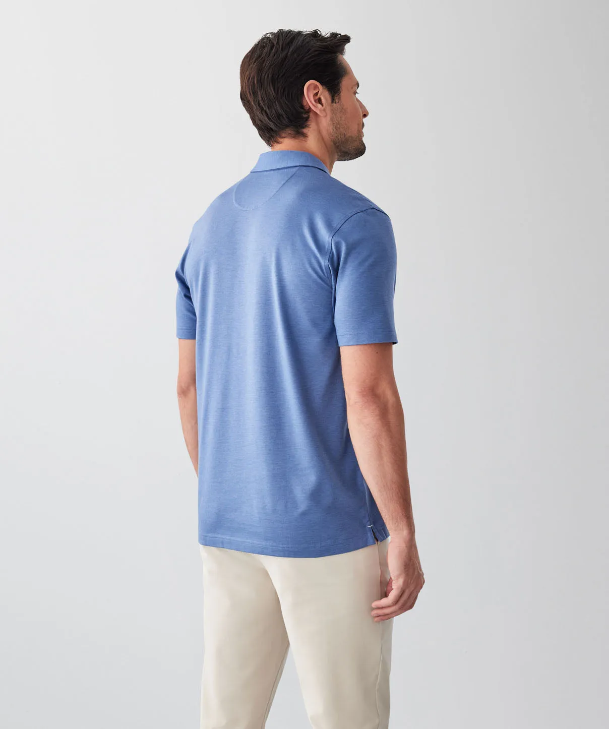 Smart Jacquard Polo - Blue sold by GAZMAN product image thumbnail 2