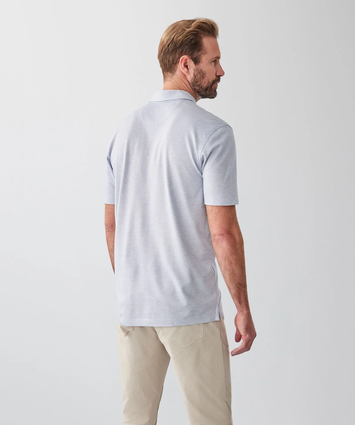 Smart Jacquard Polo - Grey sold by GAZMAN product image thumbnail 2