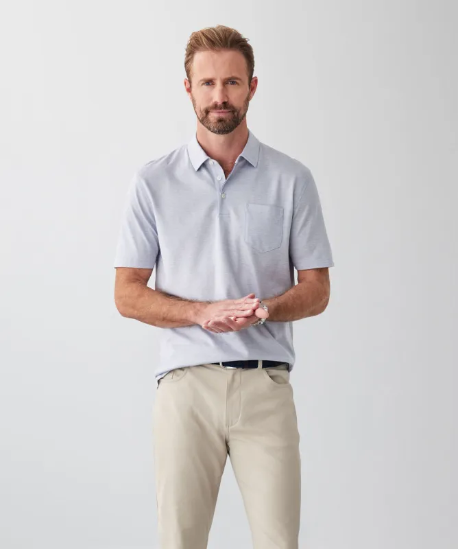 Smart Jacquard Polo - Grey sold by GAZMAN