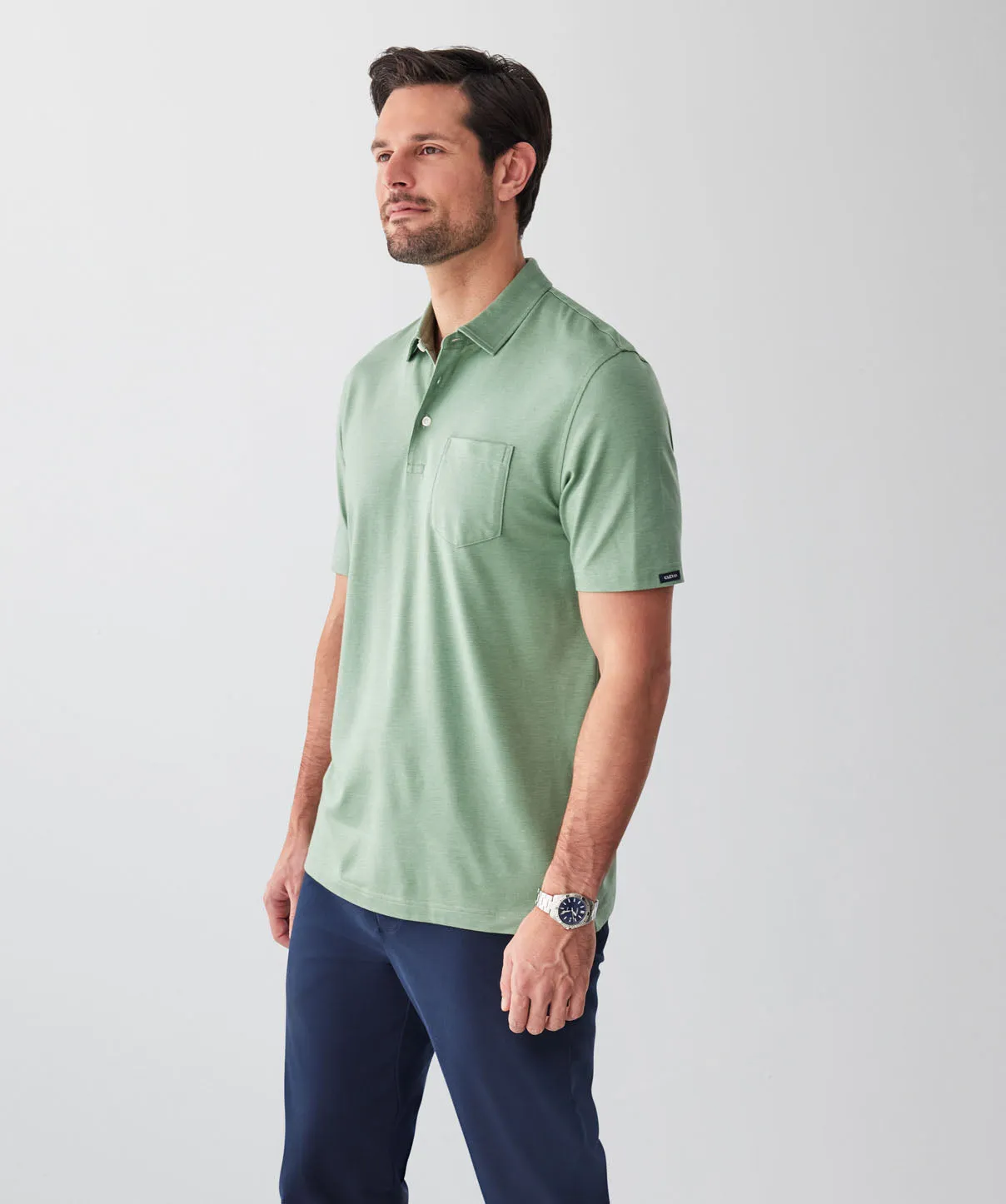 Smart Jacquard Polo - Green sold by GAZMAN product image thumbnail 5
