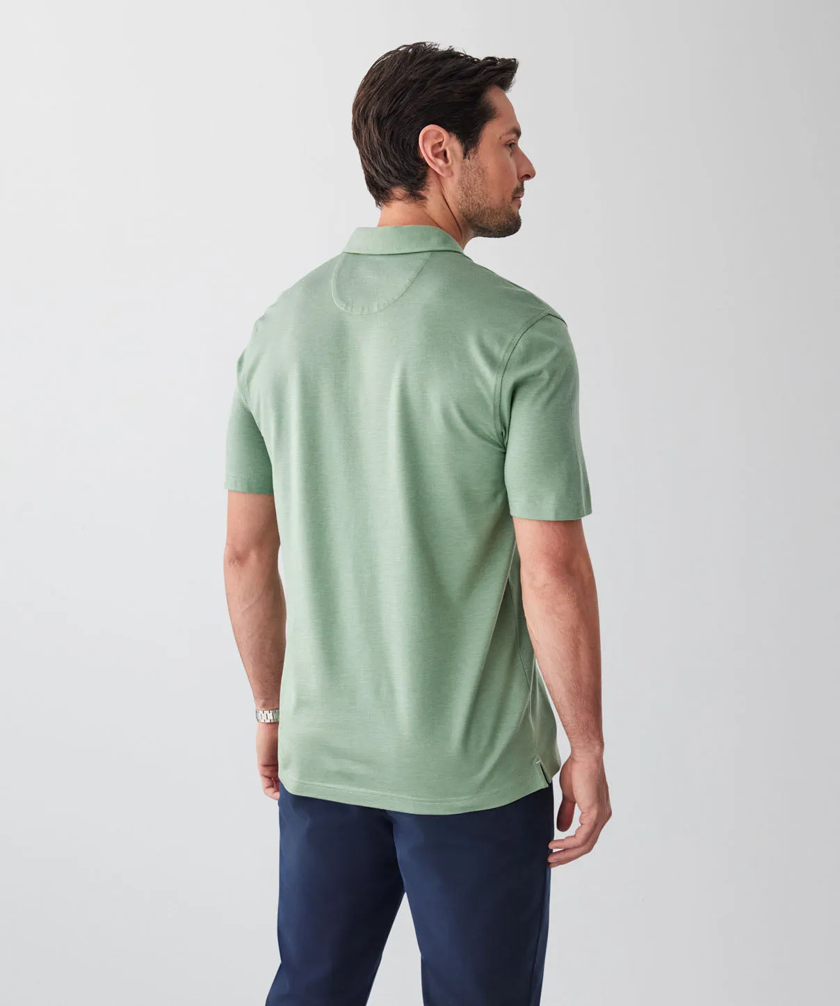 Smart Jacquard Polo - Green sold by GAZMAN product image thumbnail 2