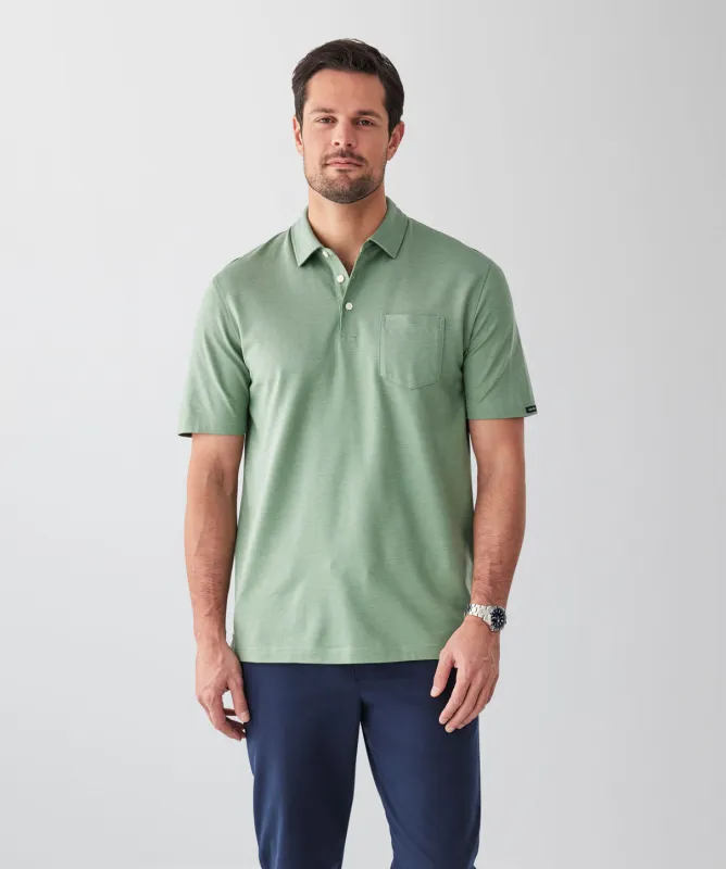 Smart Jacquard Polo - Green sold by GAZMAN